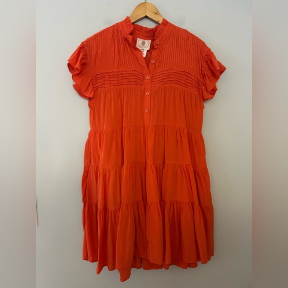 Muche et Muchette Orange‎ Red Mini Dress